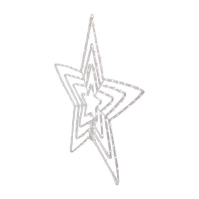 Northlight 24in Led Layered Stars Christmas Window Decor