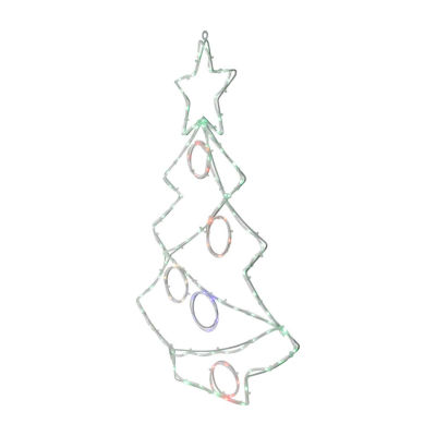 Northlight Led Tree With Ornaments Christmas Window Decor