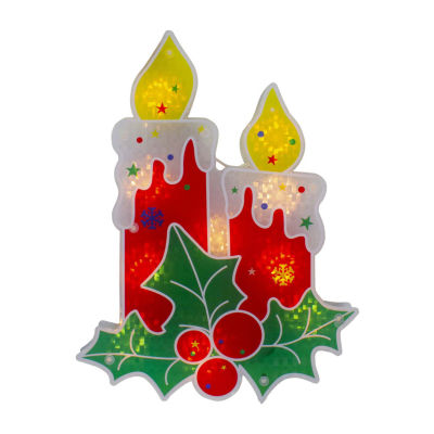 Northlight 12in Prelit Candle Christmas Window Decor