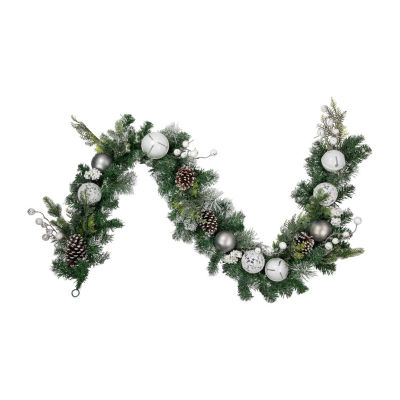 Northlight Pine Frosted Unlit Indoor Christmas Garland