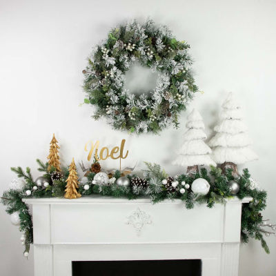 Northlight Pine Frosted Unlit Indoor Christmas Garland