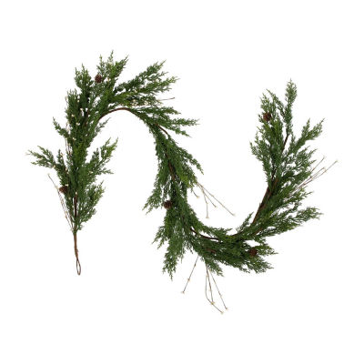 Northlight 6ft Cypress And Berry   Unlit Indoor Christmas Garland