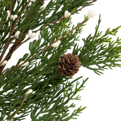Northlight 6ft Cypress And Berry   Unlit Christmas Indoor Garland