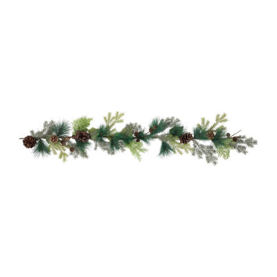 Northlight Pine Cone And Cedar   Unlit Indoor Christmas Garland