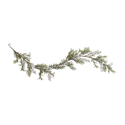 Northlight Frosted Foliage And Berries Artificial Unlit Indoor Christmas Garland