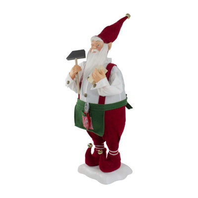 Northlight 24in Elf Animated Standing Animated Santa Figurine