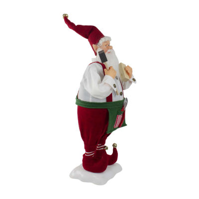 Northlight 24in Elf Animated Standing Animated Santa Figurine