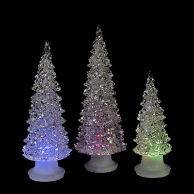 Northlight Color Changing Led Trees 3-pc. Lighted Christmas Tabletop Decor