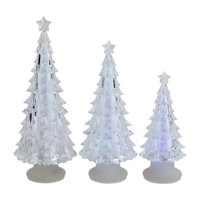 Northlight Led Acrylic Tree 3-pc. Lighted Christmas Tabletop Decor