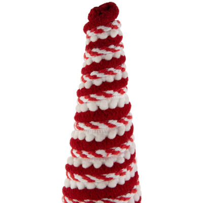 Northlight 19.5in Candy Cane Swirled Cone Tree Christmas Tabletop Decor