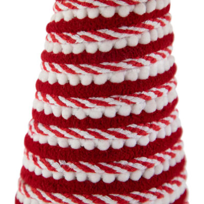 Northlight 19.5in Candy Cane Swirled Cone Tree Christmas Tabletop Decor