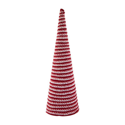 Northlight 19.5in Candy Cane Swirled Cone Tree Christmas Tabletop Decor