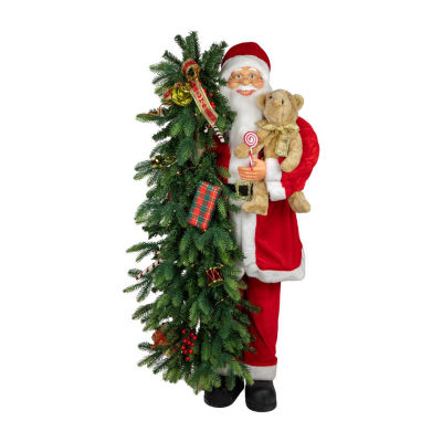 Northlight Musical Plays Music Santa Figurine