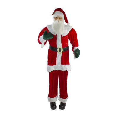 Northlight Life Size Plush Christmas Santa Figurine