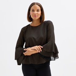 3/4 Sleeve Black Label By Evan Picone Tops for Women - JCPenney