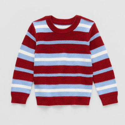 Okie Dokie Toddler & Little Boys Toddler Crew Neck Long Sleeve Pullover Sweater