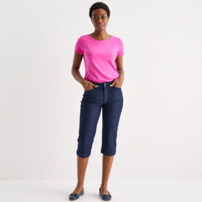 St. John's Bay Womens Mid Rise Capri Pant