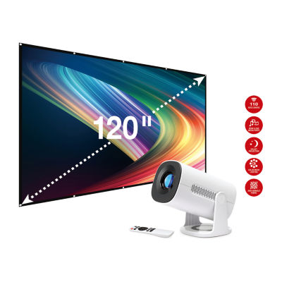GPX 720p Projector and Screen Bundle, Color: White - JCPenney