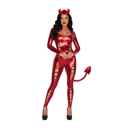 Womens Classic Devil Costume, Large, Red
