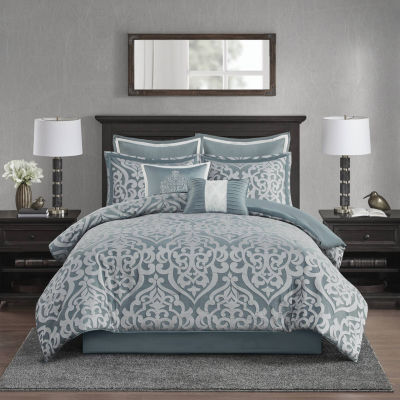 Madison Park Dillon 8-pc. Damask + Scroll Comforter Set