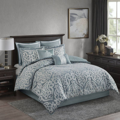 Madison Park Dillon 8-pc. Damask + Scroll Comforter Set