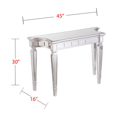 Erus Glam Mirrored Console Table