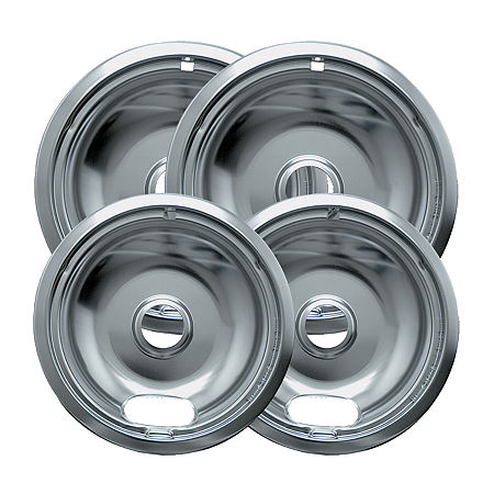 Range Kleen 4-Pack Drip Bowls, One Size, Silver