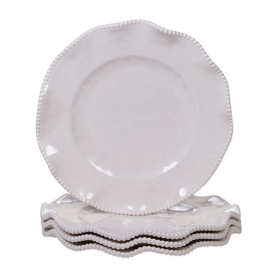 Certified International Perlette 4-pc. Dishwasher Safe Bpa Free Melamine Dinner Plate