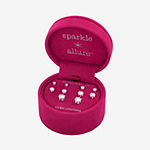 Sparkle Allure 5 Pair Cubic Zirconia Round Earring Set
