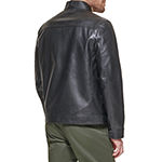 Dockers Mens Faux Leather Racer Jacket