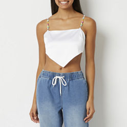 Square Neck White Tops for Women - JCPenney