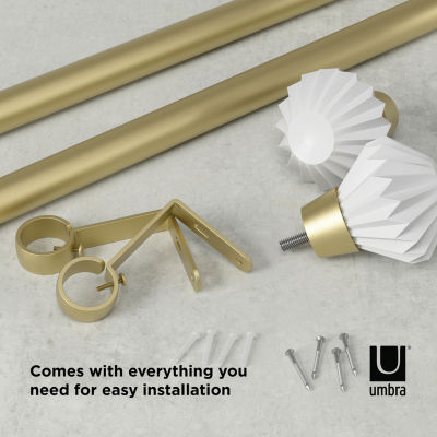 Umbra Pleat 1 IN Adjustable Curtain Rod