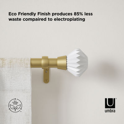 Umbra Pleat 1 IN Adjustable Curtain Rod