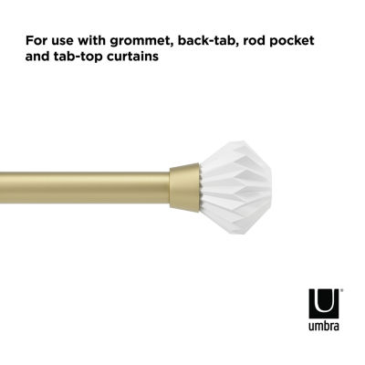 Umbra Pleat 1 IN Adjustable Curtain Rod