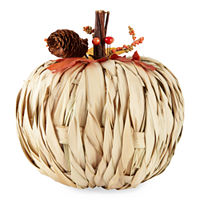 Layerings Banana Leaf Pumpkin Tabletop Decor Collection, One Size , White