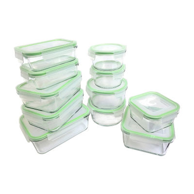 Go Green by Kinetic 36-Piece Glass Food Storage Container Set