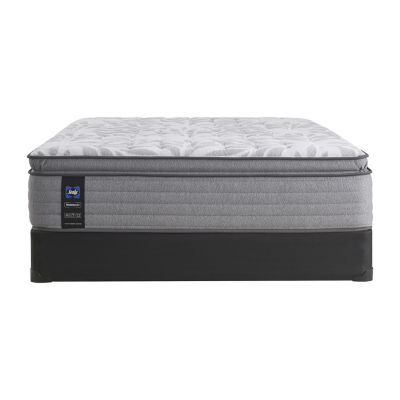 Sealy® Starling Firm Euro Top Mattress + Box Spring, Color Gray