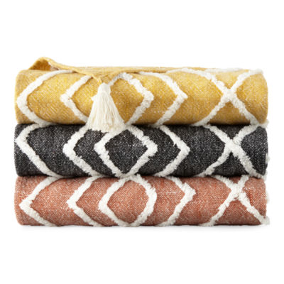 Distant Lands Tufted Throw JCPenney