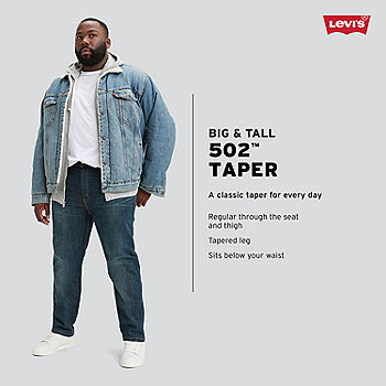 Levi's Big and Tall Water<Less™ Mens 502 Tapered Leg Regular Fit Jean,  Color: Tidal Wave Adv - JCPenney