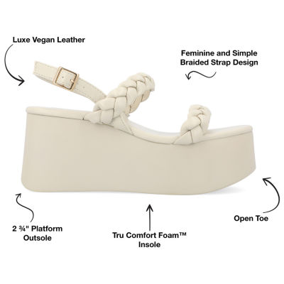 Journee Collection Womens Zannah Wedge Sandals