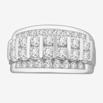 G-H / Vs2-Si1) Mens 2 1/2 CT. T.W. Lab Grown Diamond 14K Gold Fashion Ring