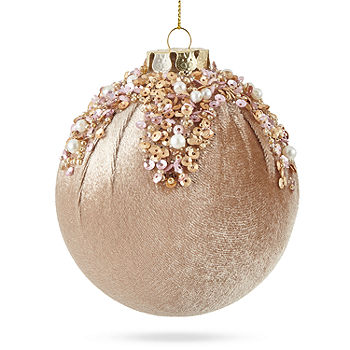 Northlight 4ct Green Velvet Glass Christmas Ball Ornaments With Gold  Snowflakes 3 (80mm) : Target