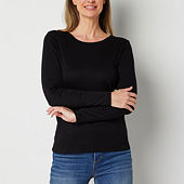 Tall Size Long Sleeve T-shirts Tops for Women - JCPenney