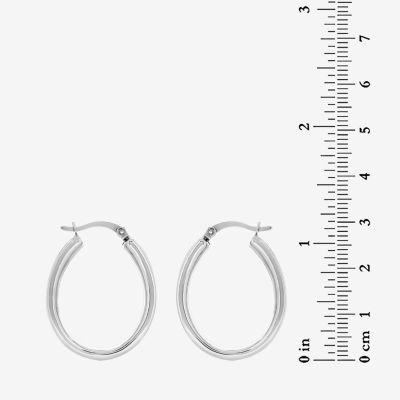 Sterling Silver 26mm Hoop Earrings