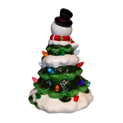 Kurt Adler 9-Inch Battery Operated Ceramic Lighted Christmas Tabletop Decor