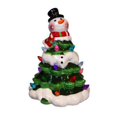 Kurt Adler 9-Inch Battery Operated Ceramic Lighted Christmas Tabletop Decor