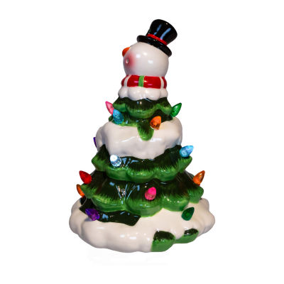 Kurt Adler 9-Inch Battery Operated Ceramic Lighted Christmas Tabletop Decor