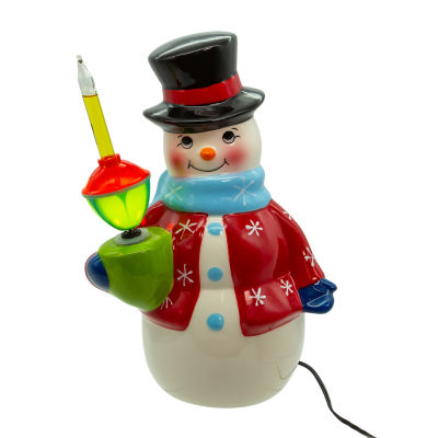 Kurt Adler 10-Inch Ceramic With Bubble Christmas Tabletop Decor