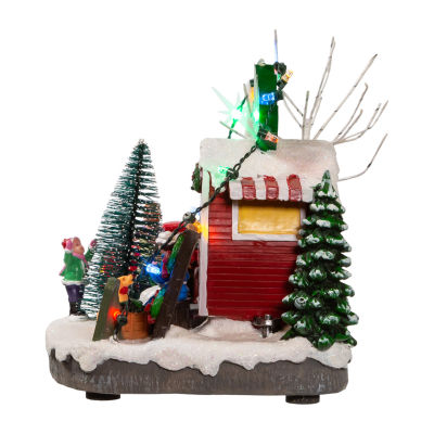 Kurt Adler 4.7-Inch Battery Operated Trees Lighted Christmas Tabletop Decor