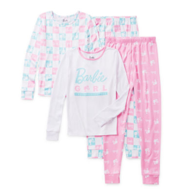 Women's Barbie® Pajama Short Sleeve Tee and Pajama Jogger Set